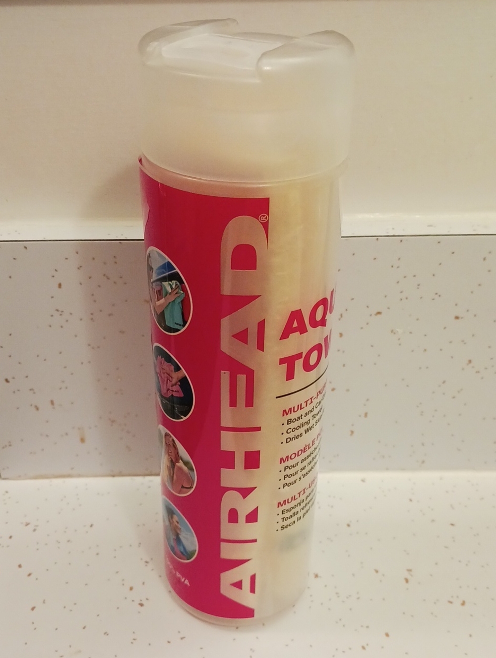 Airhead Aqua Towel Multi-purpose 26" X 17" Yellow Quick Dry